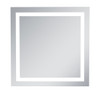 LED Hardwired Mirror Square W28 H28 Dimmable 5000K (MRE-6010)