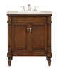 30 In. Single Bathroom Vanity Set In Brown (VF-1030)