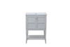 2 Doors Cabinet 24 In. X 18 In. X 34 In. In Grey (VF2101)