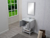 Elegant Furniture and Lighting 2 Doors Cabinet 24 In. X 18 In. X 34 In. In Grey (VF2101)