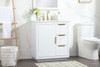 30 Inch Single Bathroom Vanity In White (VF19430WH)