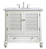 36 Inch Single Bathroom Vanity In Antique White (VF30536AW)
