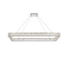 Monroe 50 Inch Led Single Rectangle Pendant In Chrome (3504D50L1C)