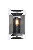 Elegant Furniture and Lighting Monaco 1 Light Flat Black (1212W6FB)
