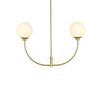 Nyomi 30 Inch Chandelier In Brass (LD816D30BR)