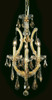 Maria Theresa 4 Light Gold Chandelier Golden Teak (Smoky) Royal Cut Crystal (2801D12G-GT/RC)