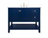 42 Inch Single Bathroom Vanity In Blue (VF27042BL)