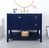 42 Inch Single Bathroom Vanity In Blue (VF27042BL)