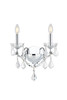 Elegant Furniture and Lighting St. Francis 2 Light Chrome Wall Sconce Clear Royal Cut Crystal (V2015W2C/RC)