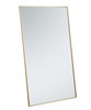 Metal Frame Rectangle Mirror 36 Inch In Brass (MR43660BR)