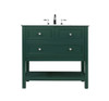 36 Inch Single Bathroom Vanity In Green (VF27036GN)
