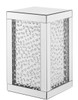 12 Inch Crystal End Table In Clear Mirror Finish (MF91016)