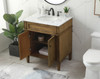 30 Inch Single Bathroom Vanity In Driftwood (VF12530DW)