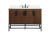 48 Inch Single Bathroom Vanity In Walnut With Backsplash (VF48848MWT-BS)