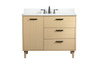 42 Inch Bathroom Vanity In Maple With Backsplash (VF47042MMP-BS)