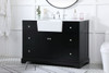 48 Inch Single Bathroom Vanity In Black (VF60248BK)