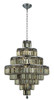 Maxime 18 Light Chrome Chandelier Golden Teak (Smoky) Royal Cut Crystal (V2038D26C-GT/RC)