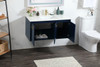40 Inch Single Bathroom Vanity In Blue (VF44540MBL)