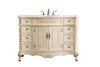 48 In. Single Bathroom Vanity Set In Light Antique Beige (VF10148LT)
