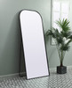 Metal Frame Arch Full Length Mirror 32X76 Inch In Black (MR1FL3276BLK)