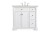 36 Inch Single Bathroom Vanity In  White (VF53036WH)