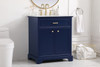 30 Inch Single Bathroom Vanity In Blue (VF15030BL)