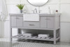 60 Inch Single Bathroom Vanity In Grey (VF60160GR)