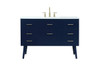 48 Inch Bathroom Vanity In Blue (VF41048MBL)