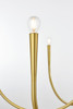 Layne 42 Inch Chandelier In Brass (LD722D42BR)