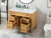 42 Inch Single Bathroom Vanity In Natural Wood (VF12542NW)