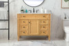 42 Inch Single Bathroom Vanity In Natural Wood (VF12542NW)