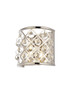 Madison 1 Light Polished Nickel Wall Sconce Clear Royal Cut Crystal (1213W11PN/RC)