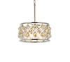 Madison 4 Light Polished Nickel Pendant Golden Teak (Smoky) Royal Cut Crystal (1214D16PN-GT/RC)