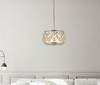 Madison 4 Light Polished Nickel Pendant Golden Teak (Smoky) Royal Cut Crystal (1214D16PN-GT/RC)