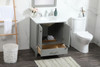 30 Inch Single Bathroom Vanity In Grey (VF18830GR)
