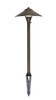 Path Light D9 H24 Antique Brass Includes Stake G4 Halogen 20W(Light Source Not Included) (P800)