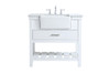 36 Inch Single Bathroom Vanity In White (VF60136WH)