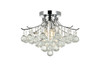 Toureg 3 Light Chrome Flush Mount Clear Royal Cut Crystal (V8000F16C/RC)