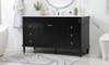 60 Inch Single Bathroom Vanity In Black (VF31860BK)