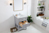 Elegant Furniture and Lighting 42 In. Single Bathroom Vanity Set In Grey (VF27042GR)