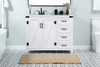 42 Inch Single Bathroom Vanity In White (VF90242WH)