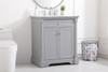 30 Inch Single Bathroom Vanity In  Grey (VF53030GR)