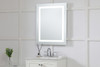 Led Hardwired Mirror Rectangle W24H30 Dimmable 5000K (MRE-6003)