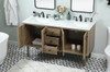 60 Inch Single Bathroom Vanity In Natural Oak (VF48060DNT)