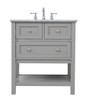 30 In. Single Bathroom Vanity Set In Grey (VF27030GR)