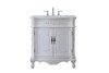 32 In. Single Bathroom Vanity Set In Antique White (VF10132AW)