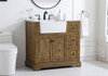 36 Inch Single Bathroom Vanity In Driftwood (VF60236DW)