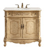 36 In. Single Bathroom Vanity Set In Antique Beige (VF10136AB)