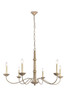 Merritt Collection Chandelier D39.8 H24 Lt:6 Weathered Dove Finish (LD6007D40WD)