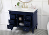 42 Inch Single Bathroom Vanity In Blue (VF13042BL)